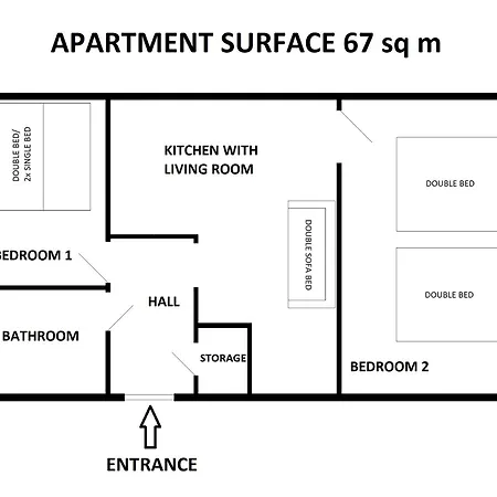 Spacious Sarego Street - Ac, Calm Area, Close To Wawel Apartament Kraków